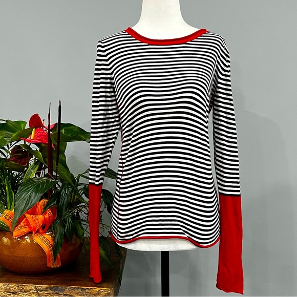 Mexx 100% Cotton Stripped Long Sleeve - Picture 1 of 6